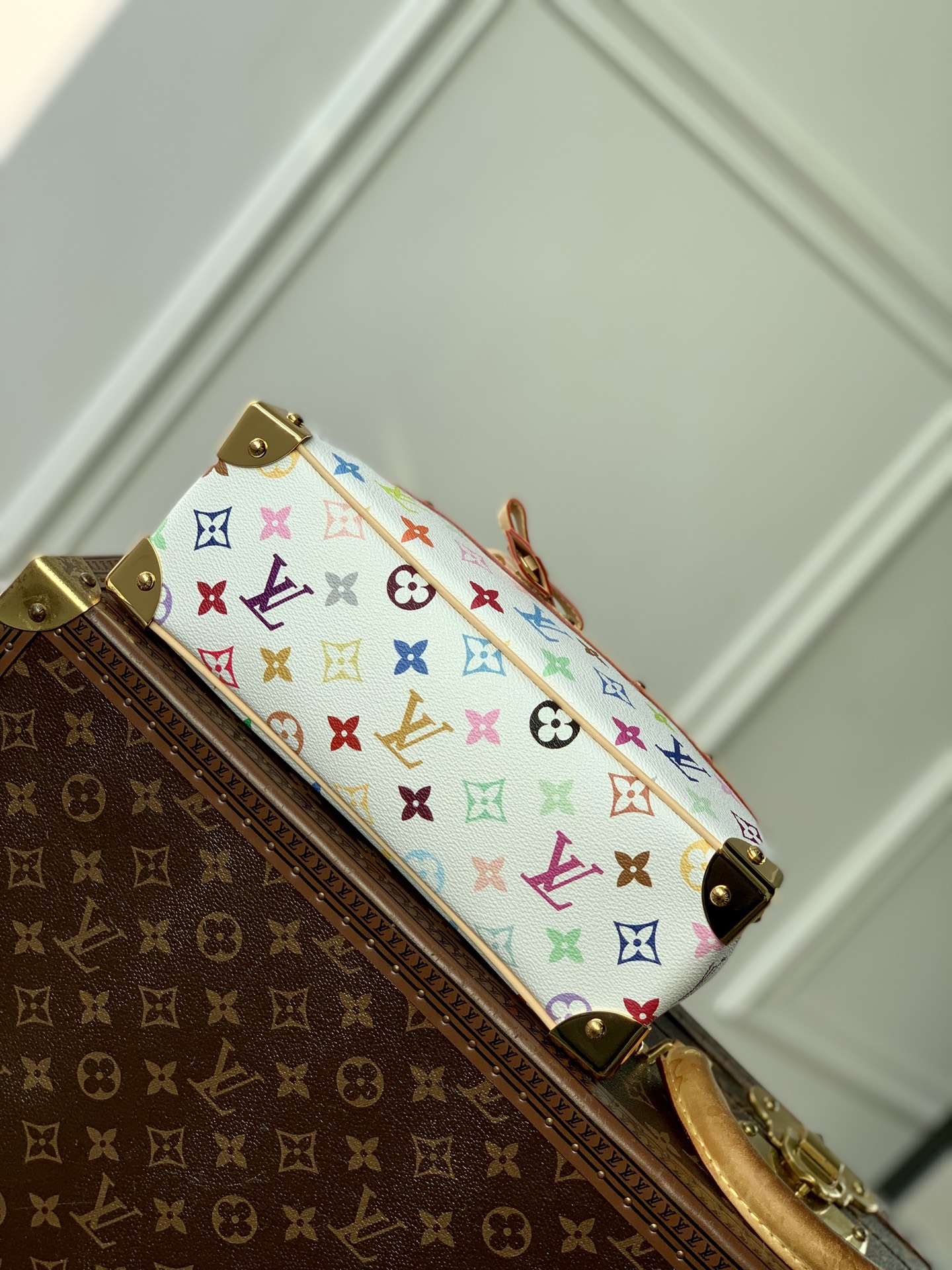 LV x TM Handbag East West Other Monogram Canvas - Handbags-14 x 10 x 27CM