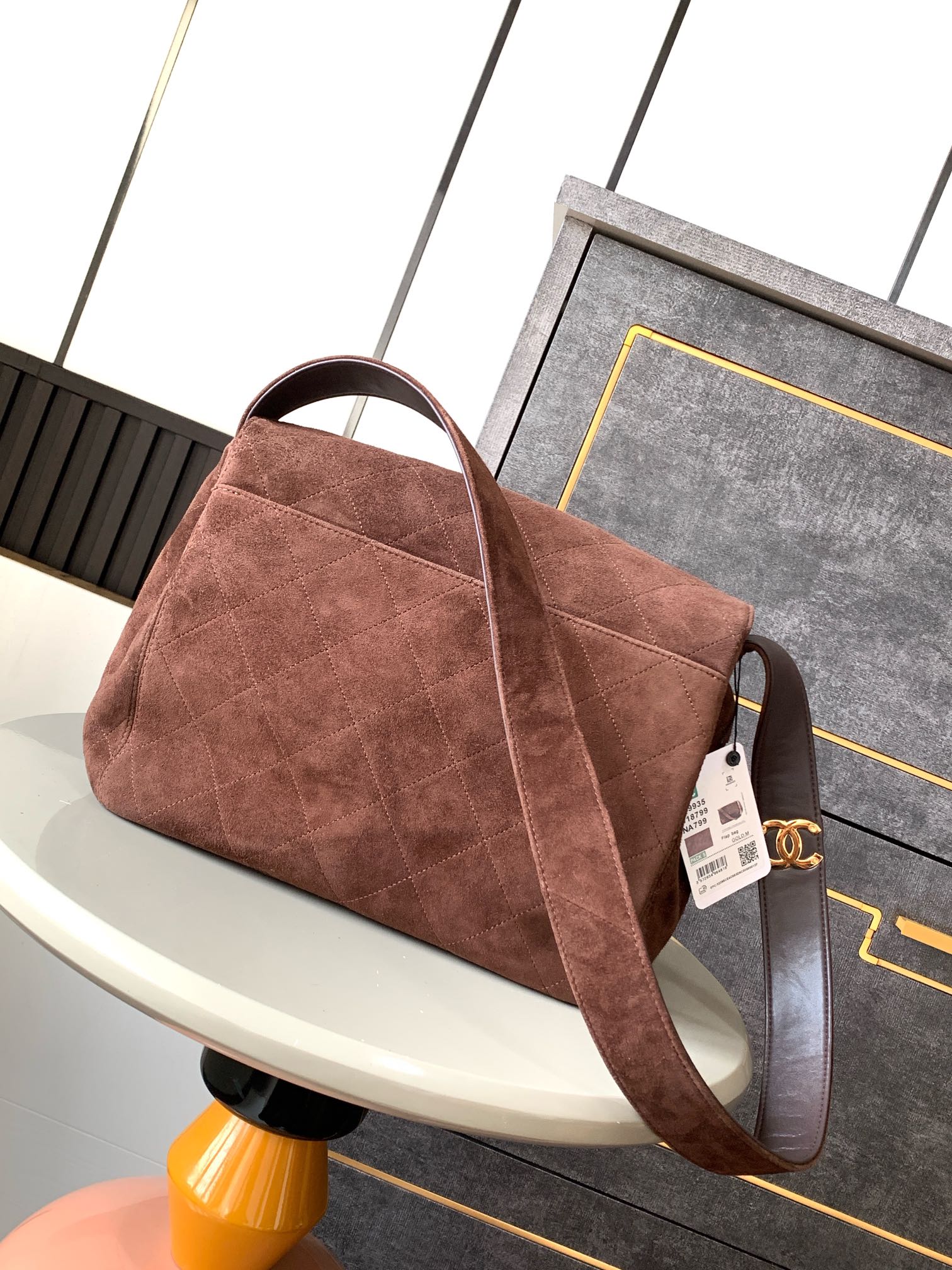 Ch@nel Vintage Flap Bag-28X 12.5 X 24CM
