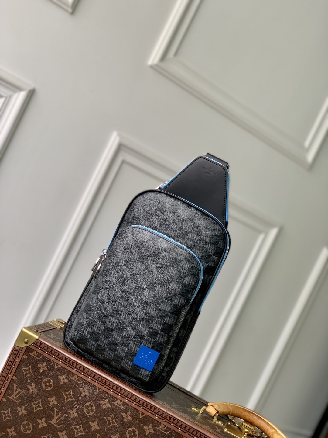 l0vis Vvtt0n damier graphite avenue bag-20 *31 x*10cm