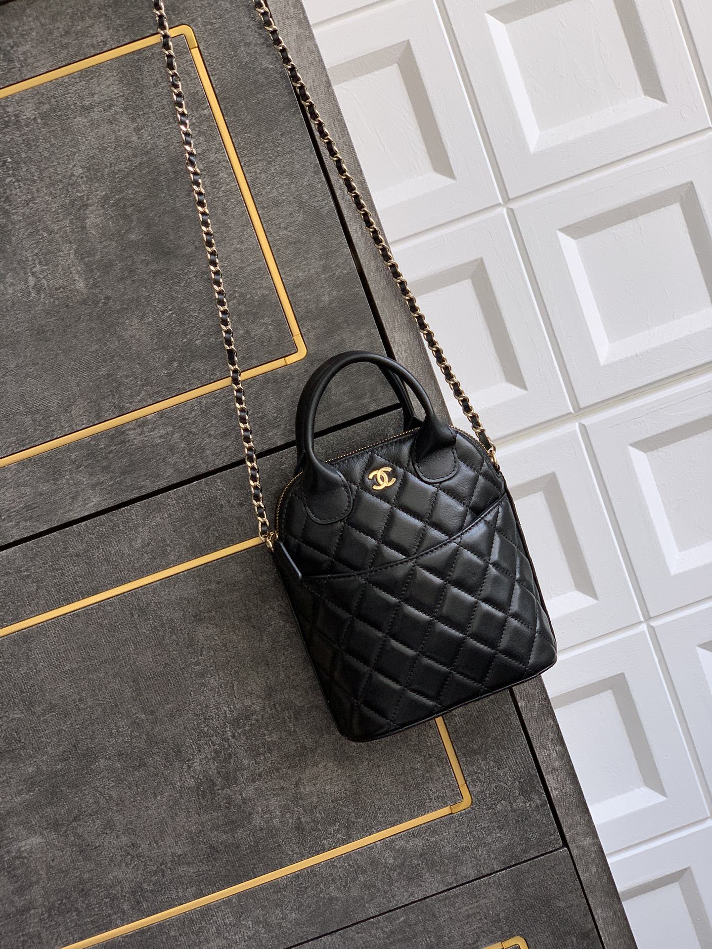 Ch@nel Clutch With Chain-18x17x6CM