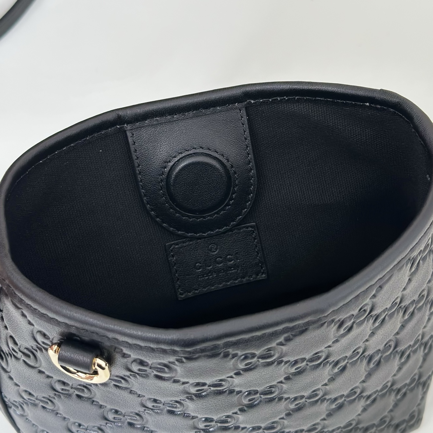 Guc-ci GG Emblem Tote Bag-16*18*8CM