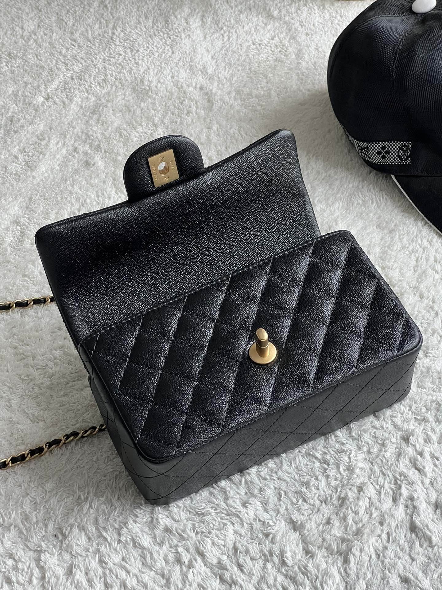 Ch@nel Flap Bag Mini CF handle -20*13*9cm