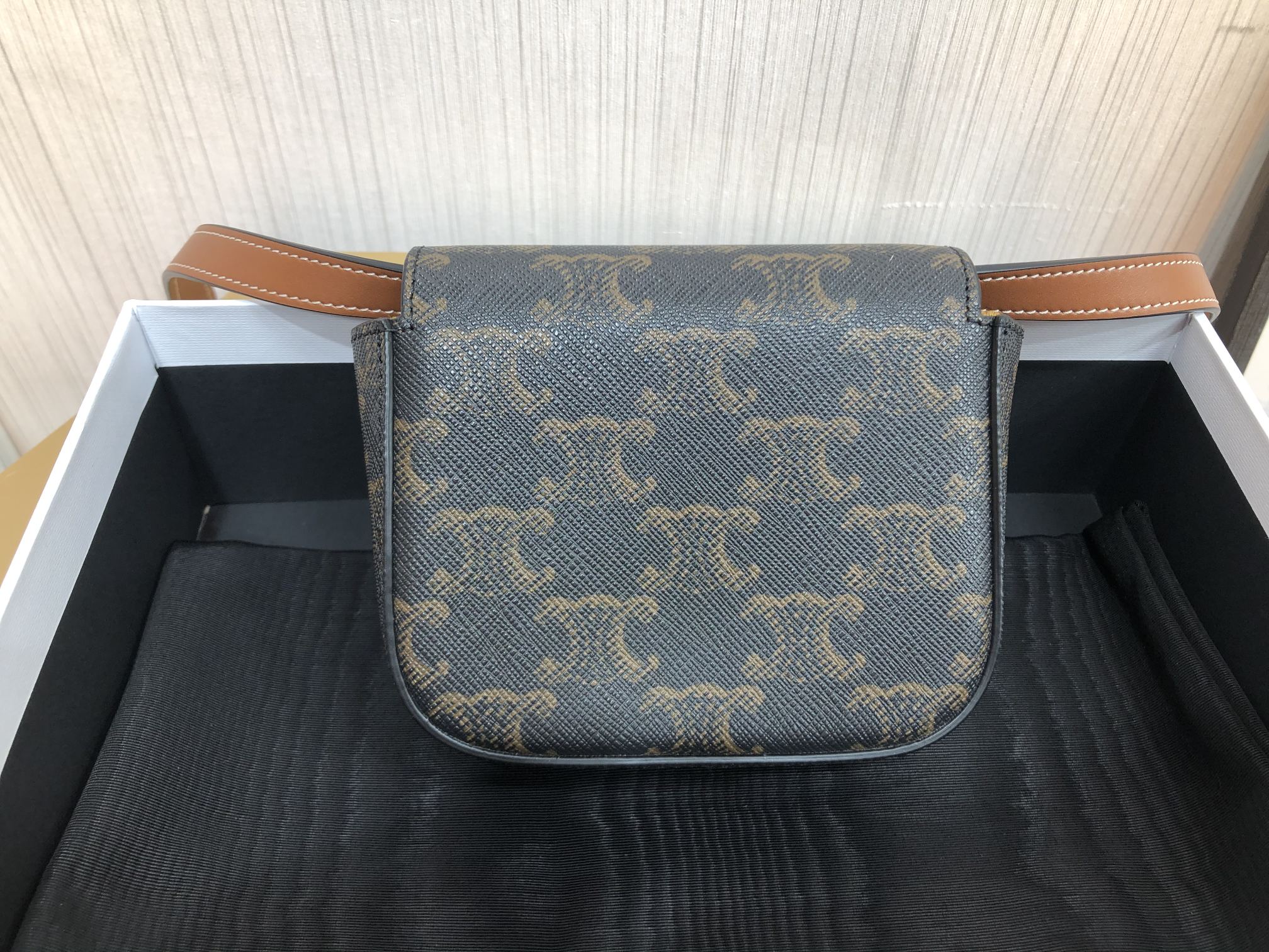 Ce**e triomphe shoulder bag-11*8*4cm