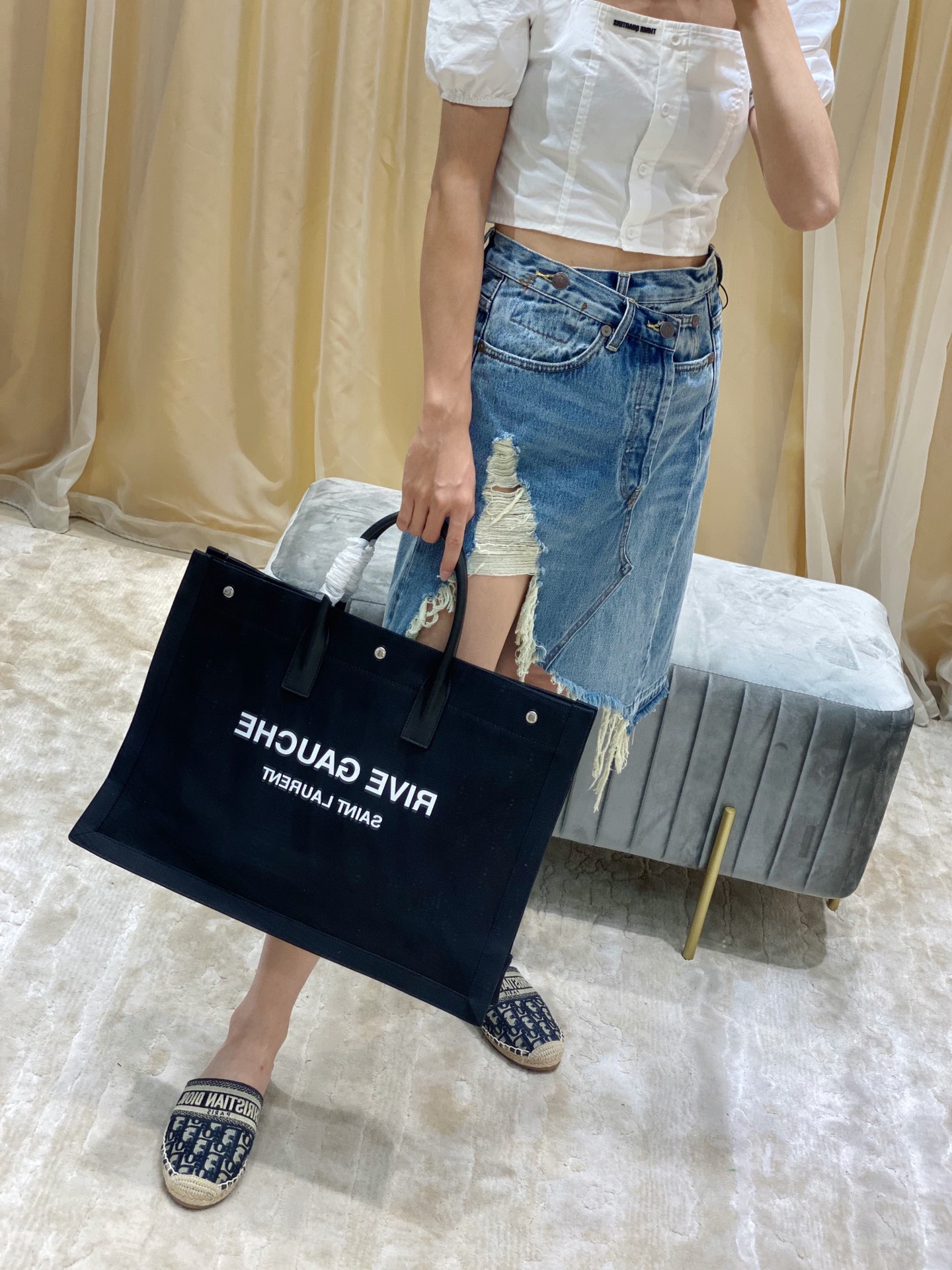 Y*L rive gauche tote bag-48*36*16cm