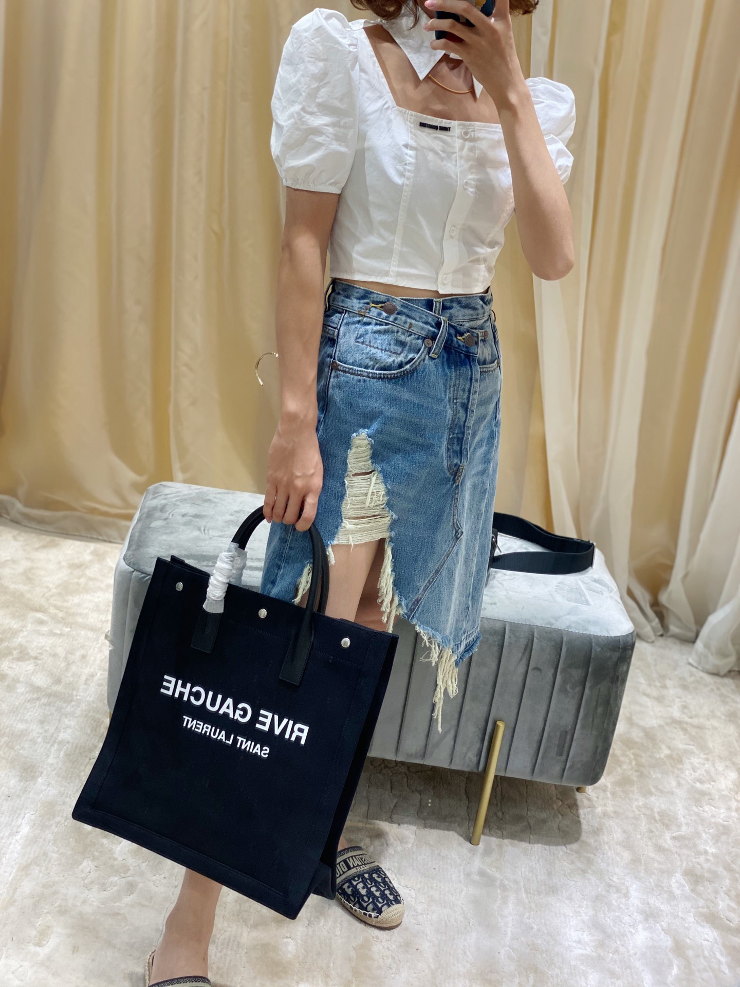 Y*L rive gauche tote bag-37.5*38*17cm